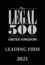 Legal 500 leading firm 2021